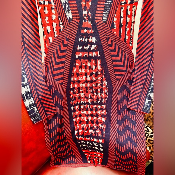 BCBGMAXAZRIA Glynn Silk Blend Bodycon Knit Dress, Multicolor, XS - Picture 7 of 11